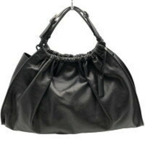 GUCCI Leather handbag black bag plain